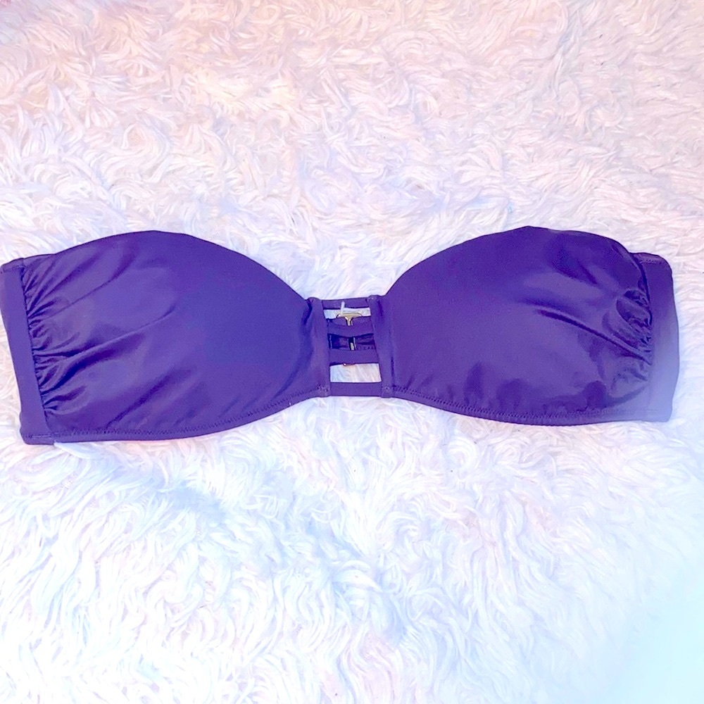 Victoria's Secret Purple Bikini Swim Top Size Large